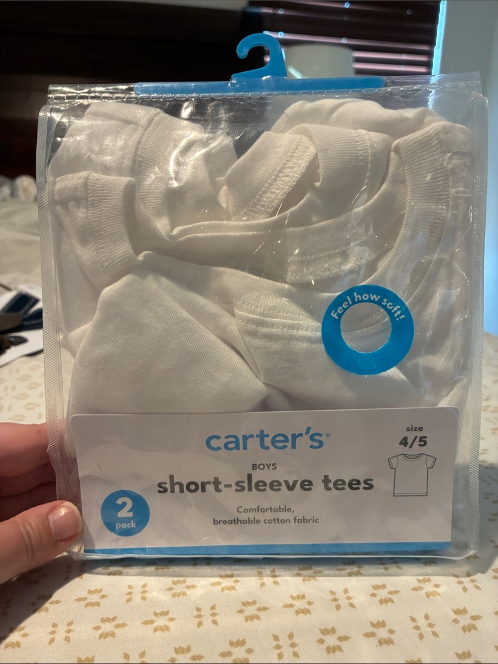 Carter's White Boys Short-Sleeve Tees - 2 Pack